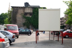 Aufbau Kirmes Oberhausen 2007