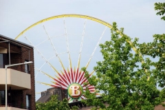 Aufbau Kirmes Oberhausen 2007