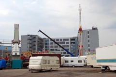 Aufbau Kirmes Oberhausen 2007