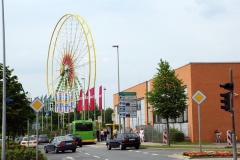 Aufbau Kirmes Oberhausen 2007