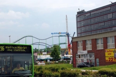 Aufbau Kirmes Oberhausen 2007
