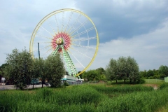 Aufbau Kirmes Oberhausen 2007