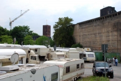 Aufbau Kirmes Oberhausen 2007