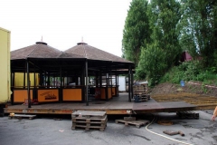 Aufbau Kirmes Oberhausen 2007