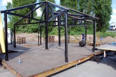 Aufbau Kirmes Oberhausen 2007