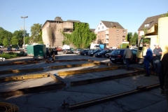 Aufbau Kirmes Oberhausen 2007